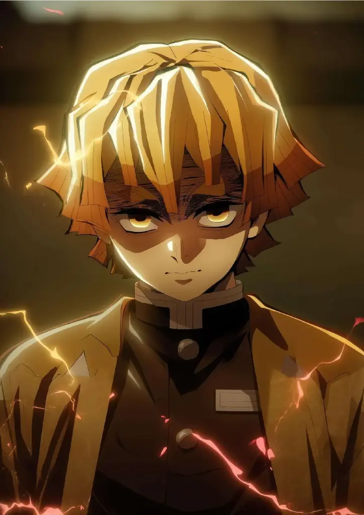 Demon Slayer – Zenitsu Lightning Mode A4 Size Metal Poster 