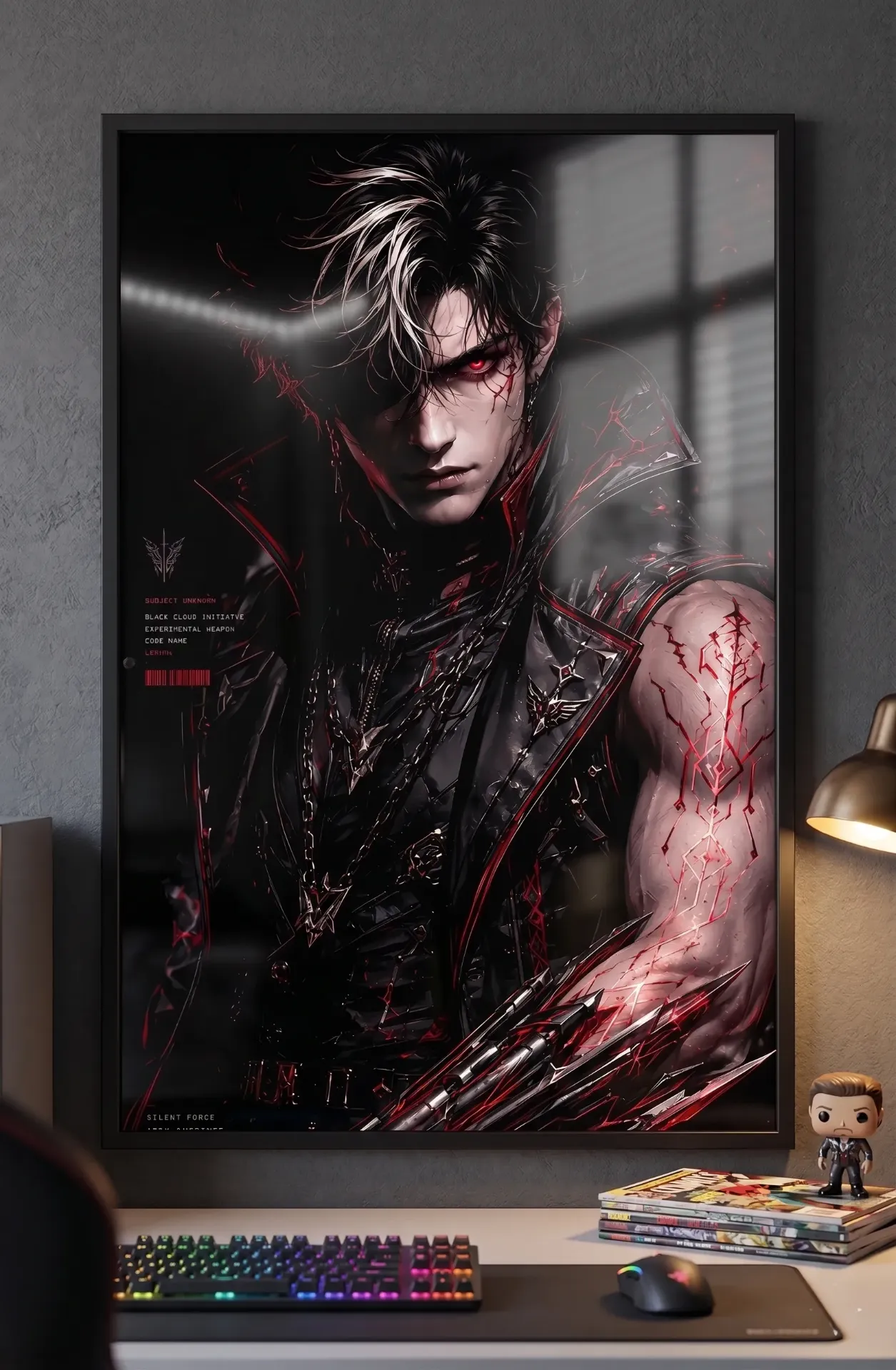 LETHAL - Black Cloud Initiative | Experimental Weapon File 001 Framed Anime Poster