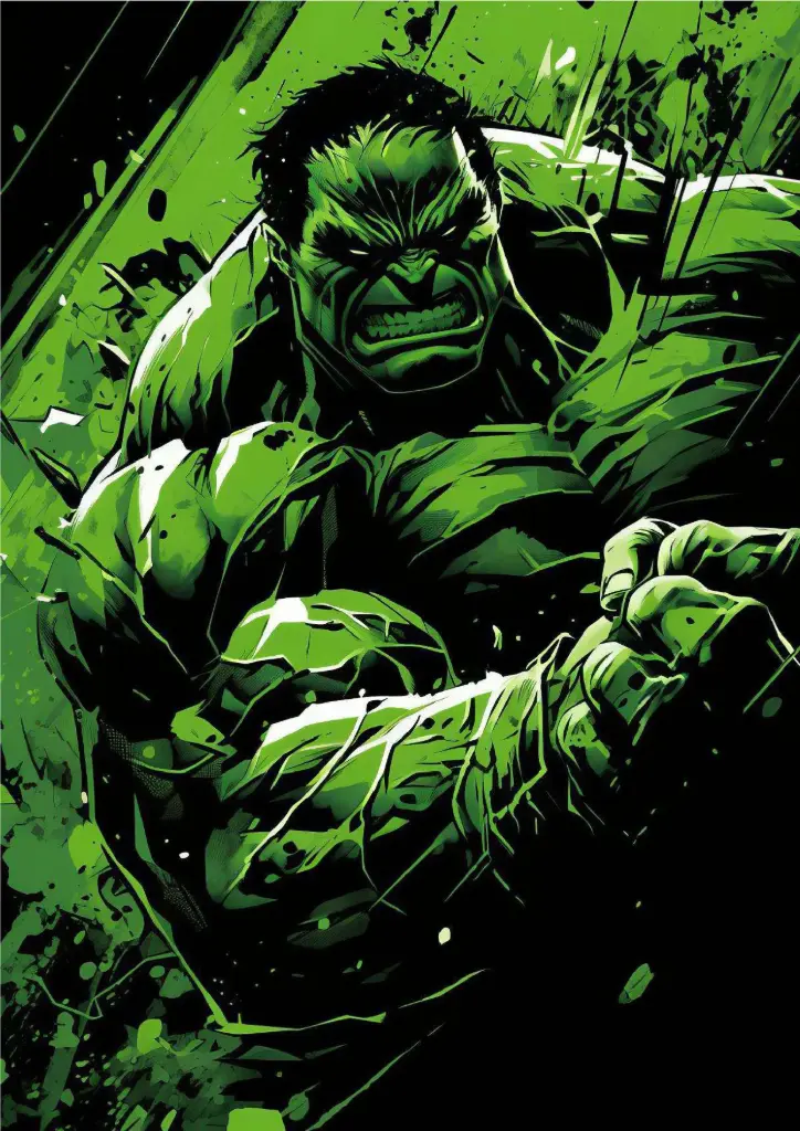 The Incredible Hulk A4 Size Metal Poster