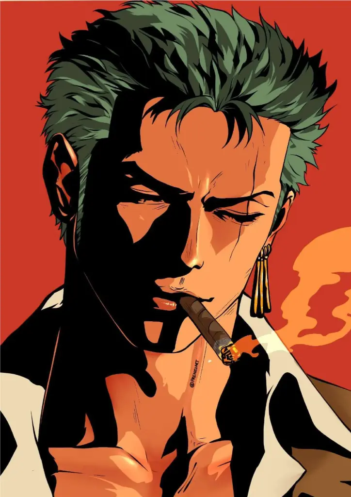 Pirate Hunter: Zoro Unleashed A4 Size Metal Poster