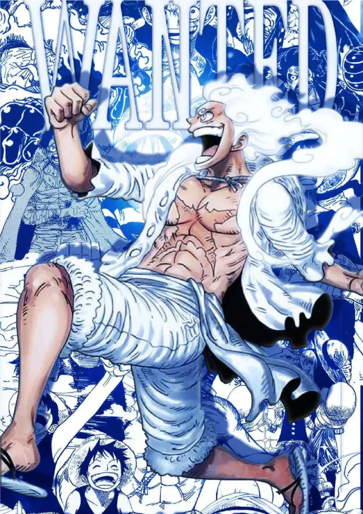 Peak of Freedom: Luffy Gear 5 A4 Size Metal Poster