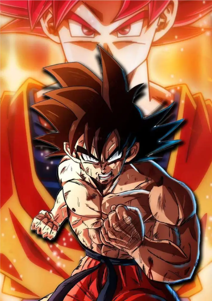 Godly Power: Saiyan Awakening A4 Size Metal Poster