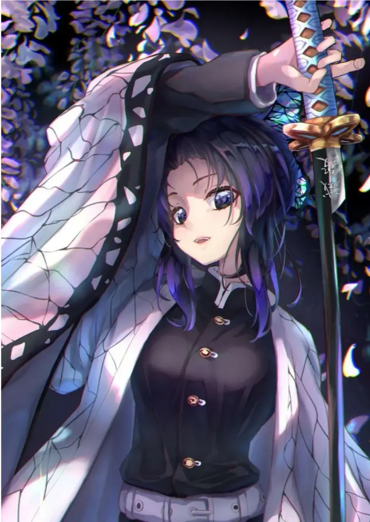 Shinobu Kocho- Demon Slayer: Kimetsu No Yaiba A4 size Premium Metal Poster