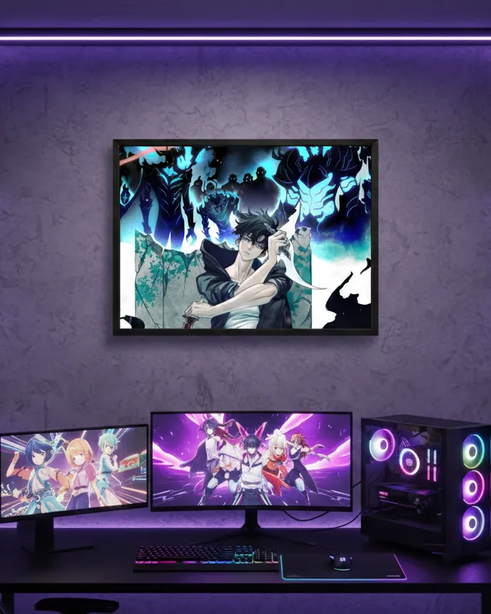 The Shadow Monarch’s Army – Framed Metal Collector’s Edition (A4 size)