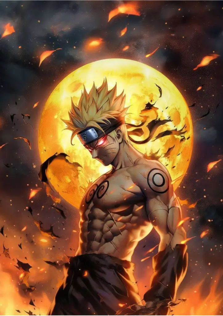Naruto Uzumaki- A4 Size premium Metal poster