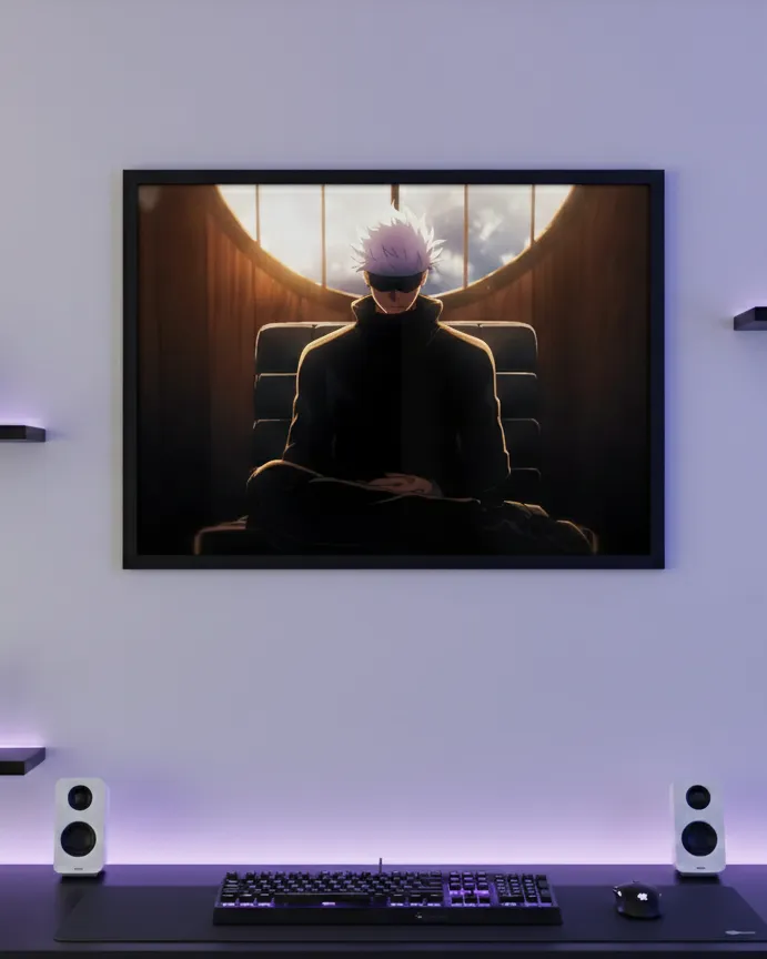 Satoru Gojo: Infinite Serenity Throne (A4 size)