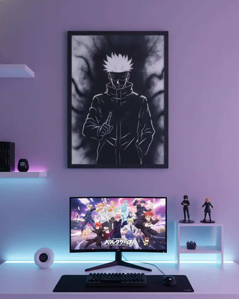 Satoru Gojo: Shadowed Six Eyes Silhouette