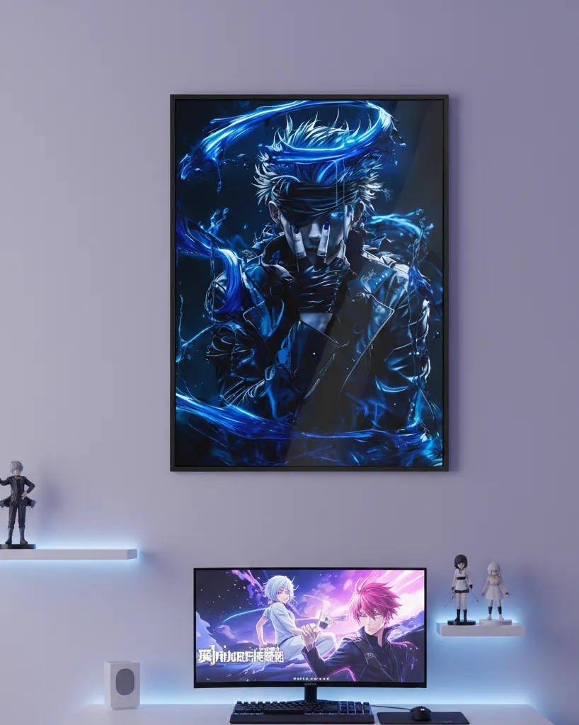 Satoru Gojo: Limitless Blue Vortex (A4 size)
