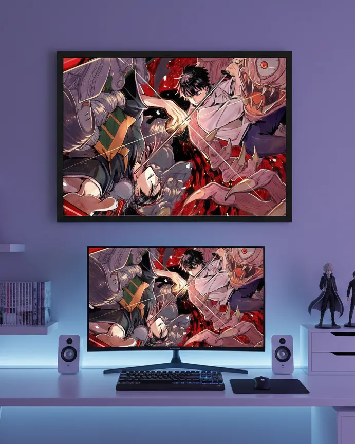 Yuta Okkotsu vs Rika: Cursed Love Rampage (A4 size)