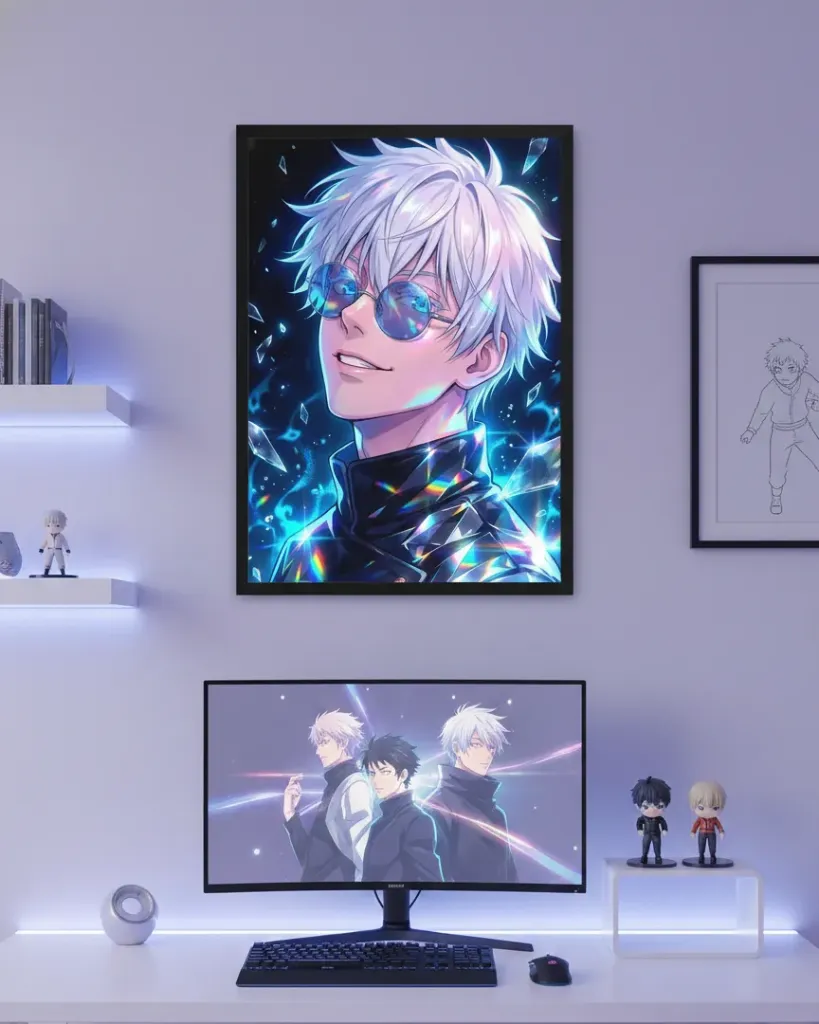 Satoru Gojo: Six Eyes Crystal Shatter (A4 size)