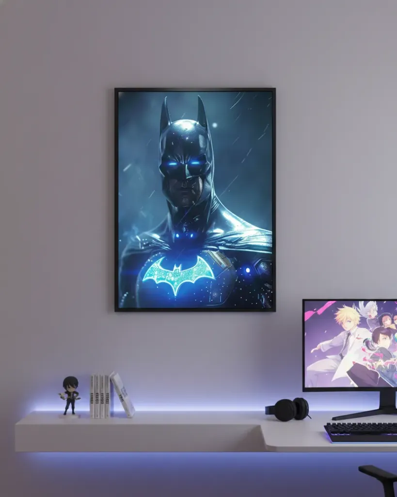 Batman: Neon Rain Cyber Guardian (A4 size)