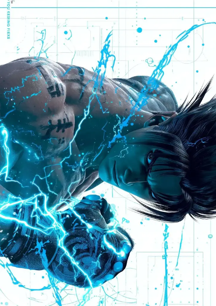 Jin Kazama A4 Size Metal Poster[Landscape]