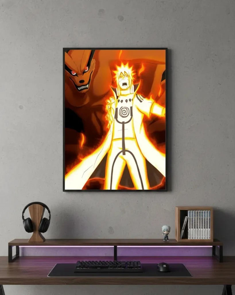 Naruto: Kurama's Golden Shadow (A4 size)