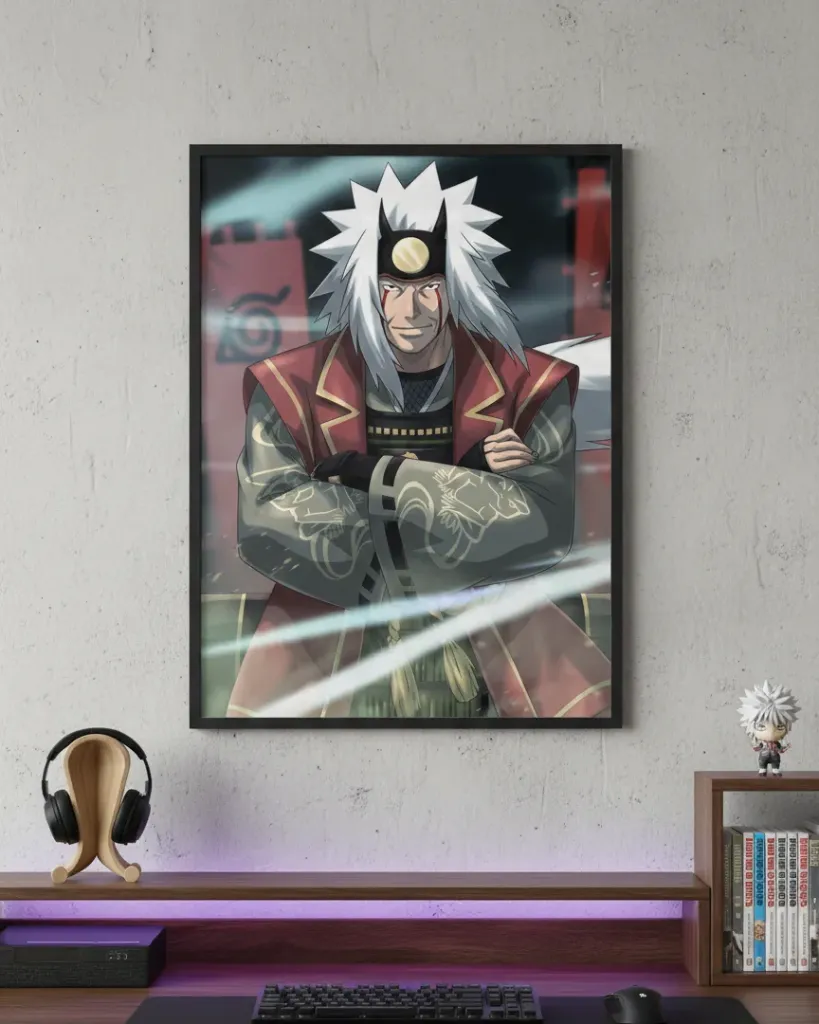 Jiraiya Portrait: The Toad Sage’s Resolve (A4 size)
