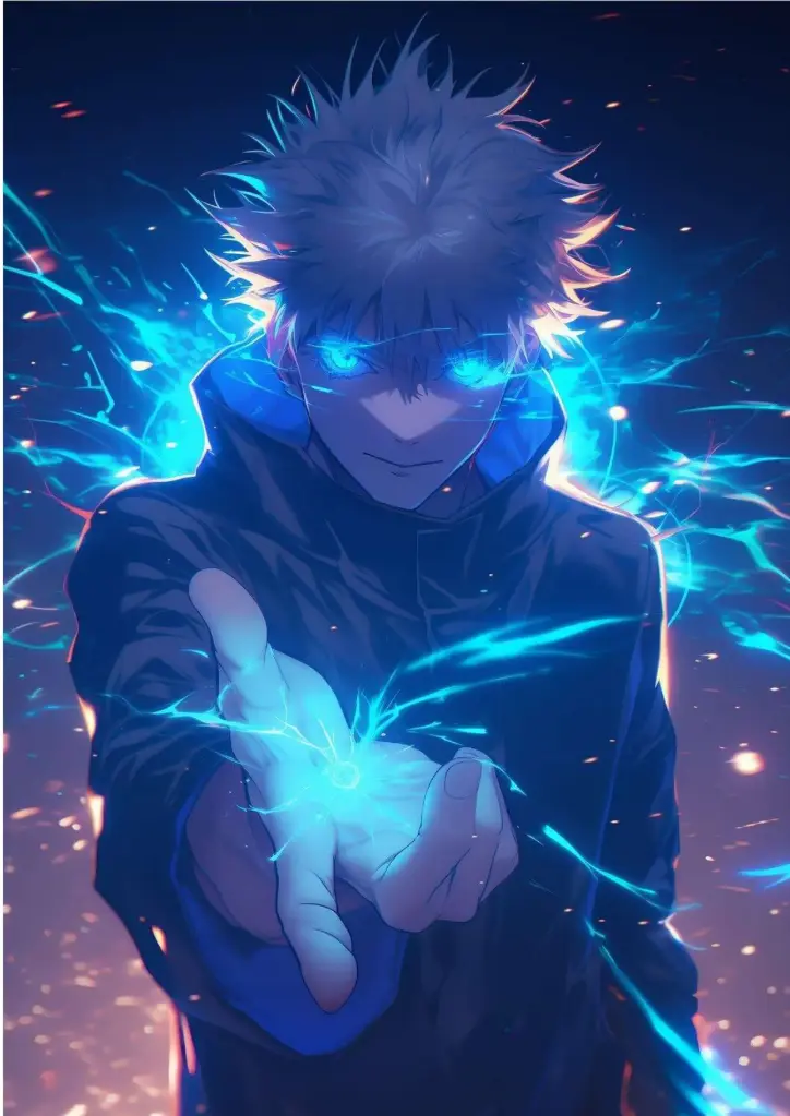 Domain Expansion-Saturo Gojo: Jujutsu Kaisen A4 Size Metal Poster