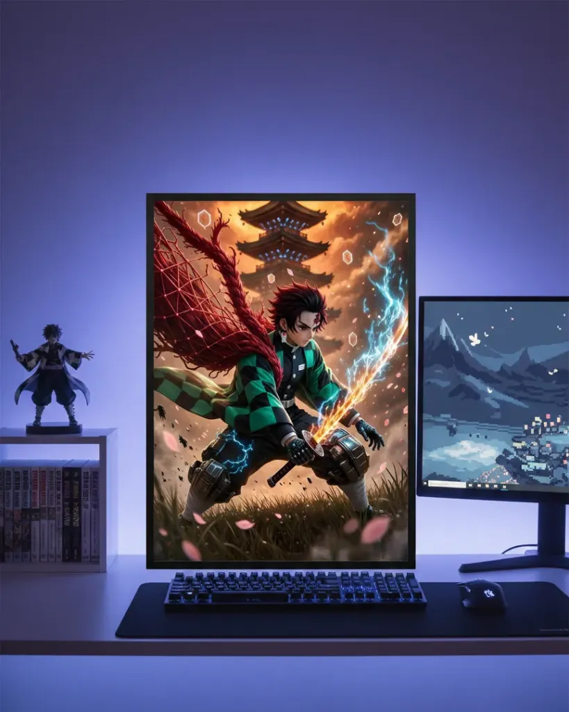 Tanjiro Kamado: Thunderclap Fury at the Temple