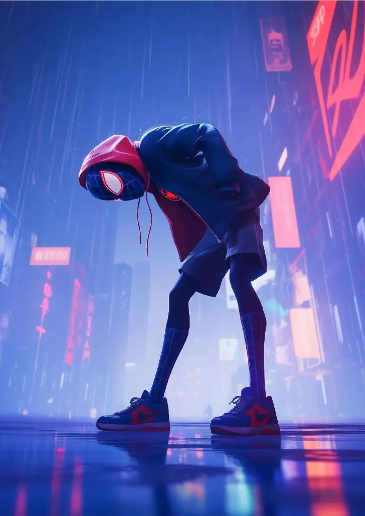 New Web in Town- Spiderman A4 Size Metal Poster