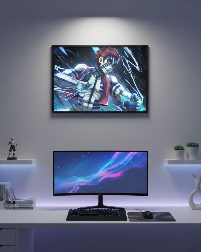 Demon Slayer Akaza Destructive Kill Art Print