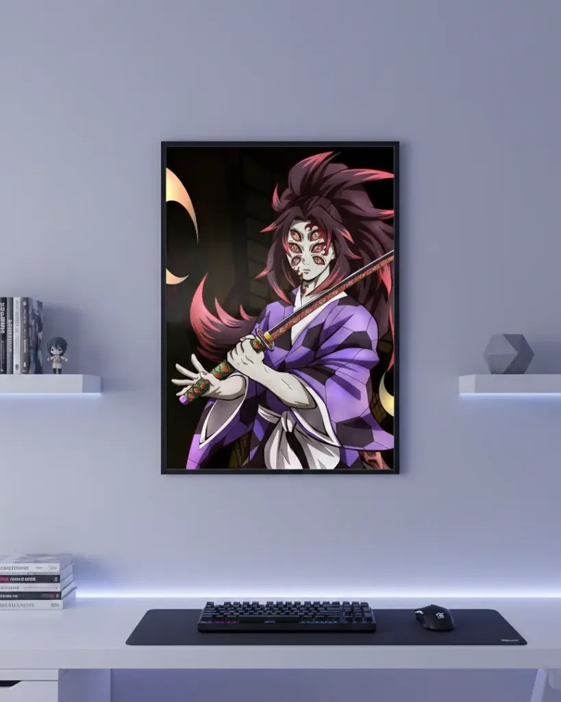 Demon Slayer Kokushibo Upper Rank One Moon Breathing Art Print