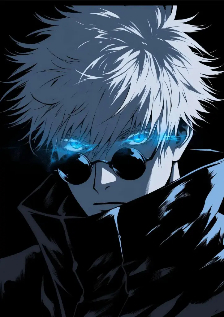 Six Eyes of Infinity- Gojo Saturo A4 Size Metal Poster