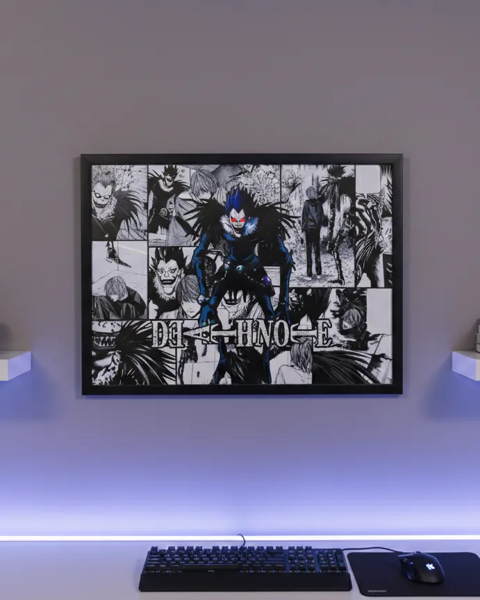 Death Note Ryuk Manga Panel Collage Art Print