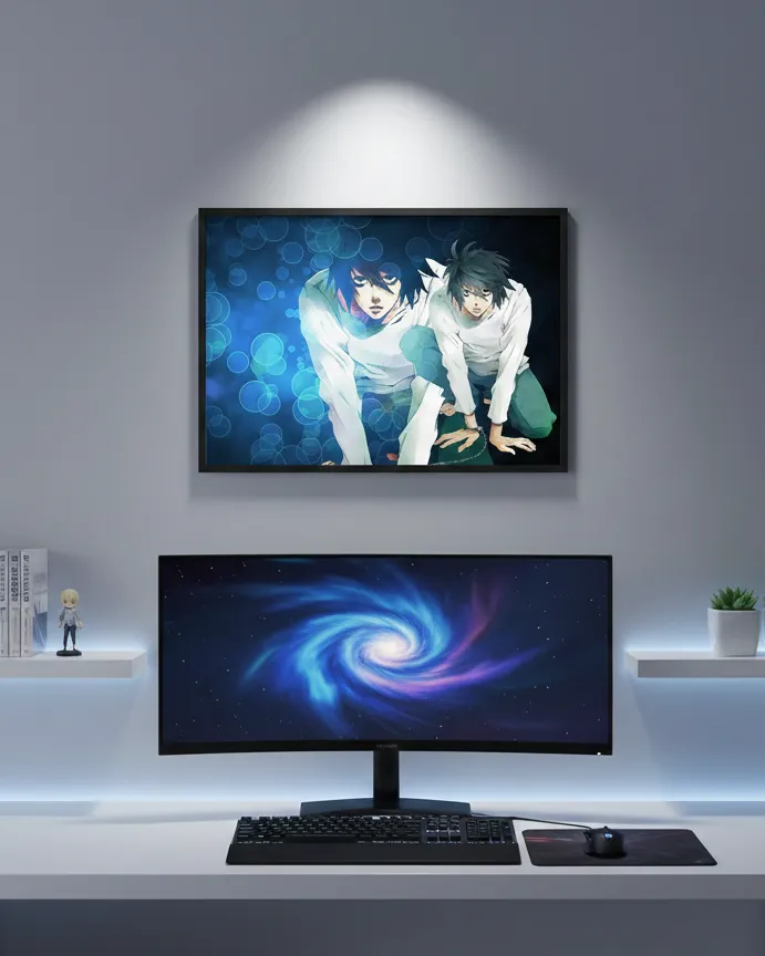 Death Note L Lawliet Double Vision Art Print