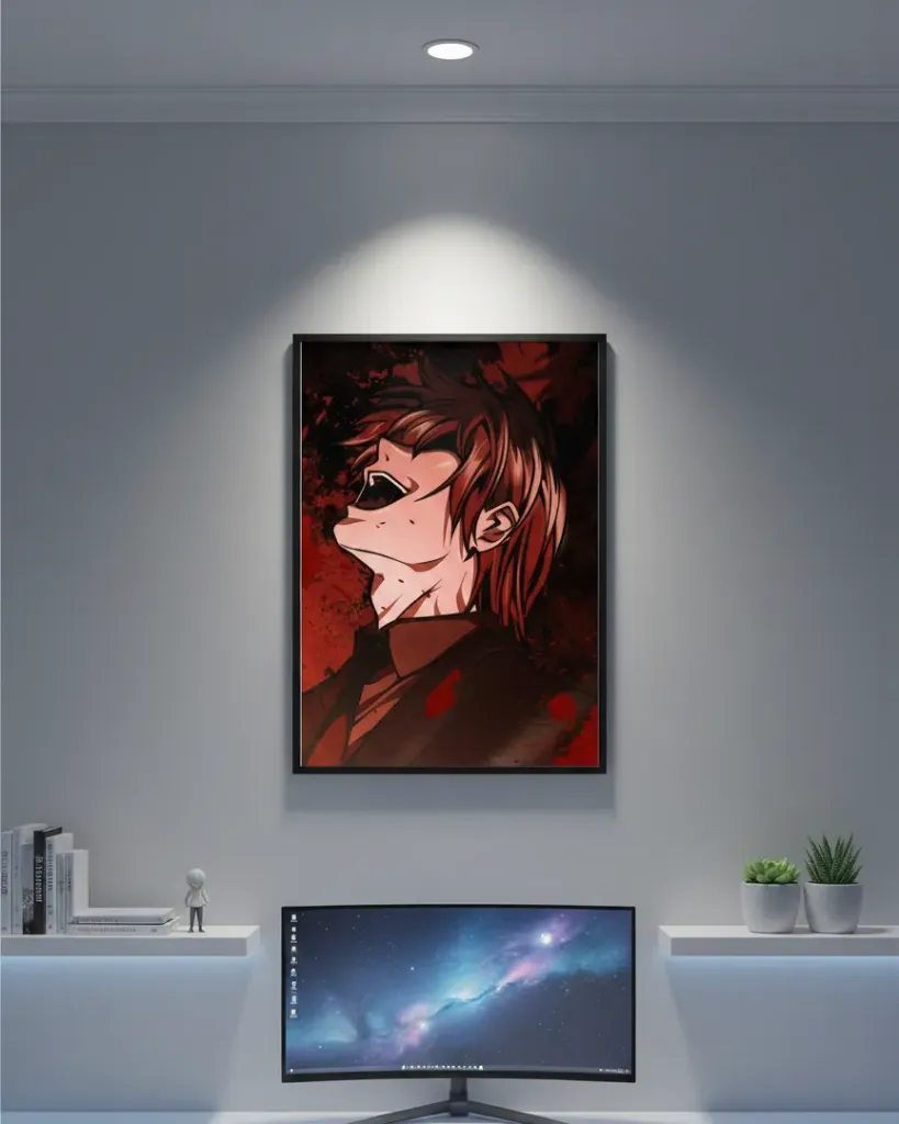 Death Note Light Yagami "Kira's Judgment" Art Print (A4 size)