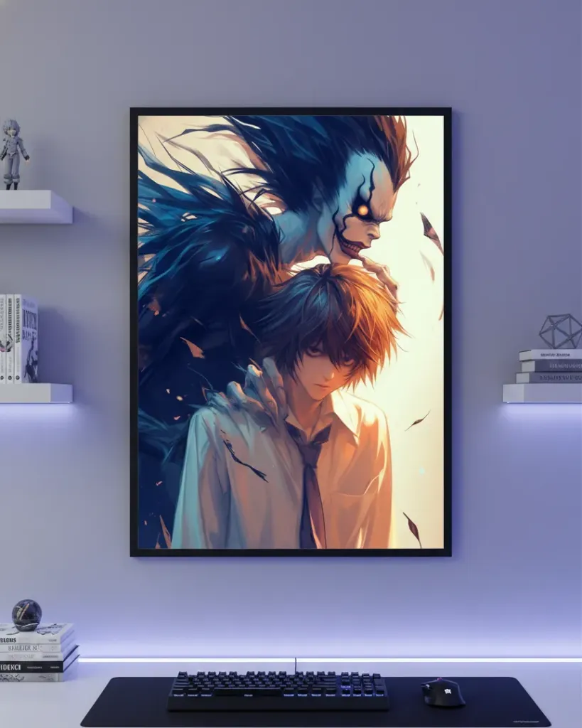 Death Note Light Yagami & Ryuk Shared Fate Art Print (A4 size)