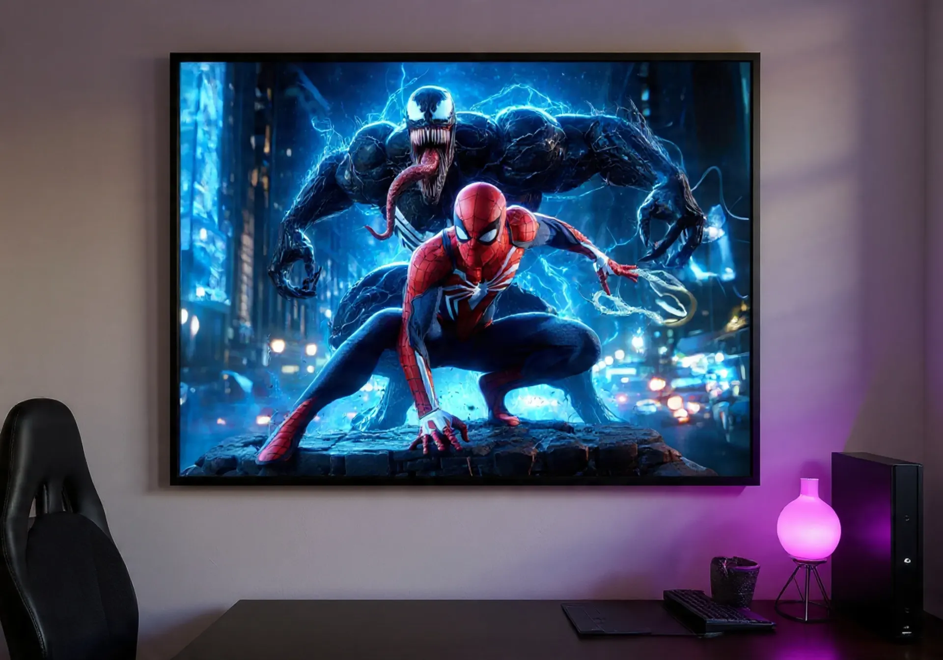 Spider-Man vs. Venom: Electric Showdown (A4 size)