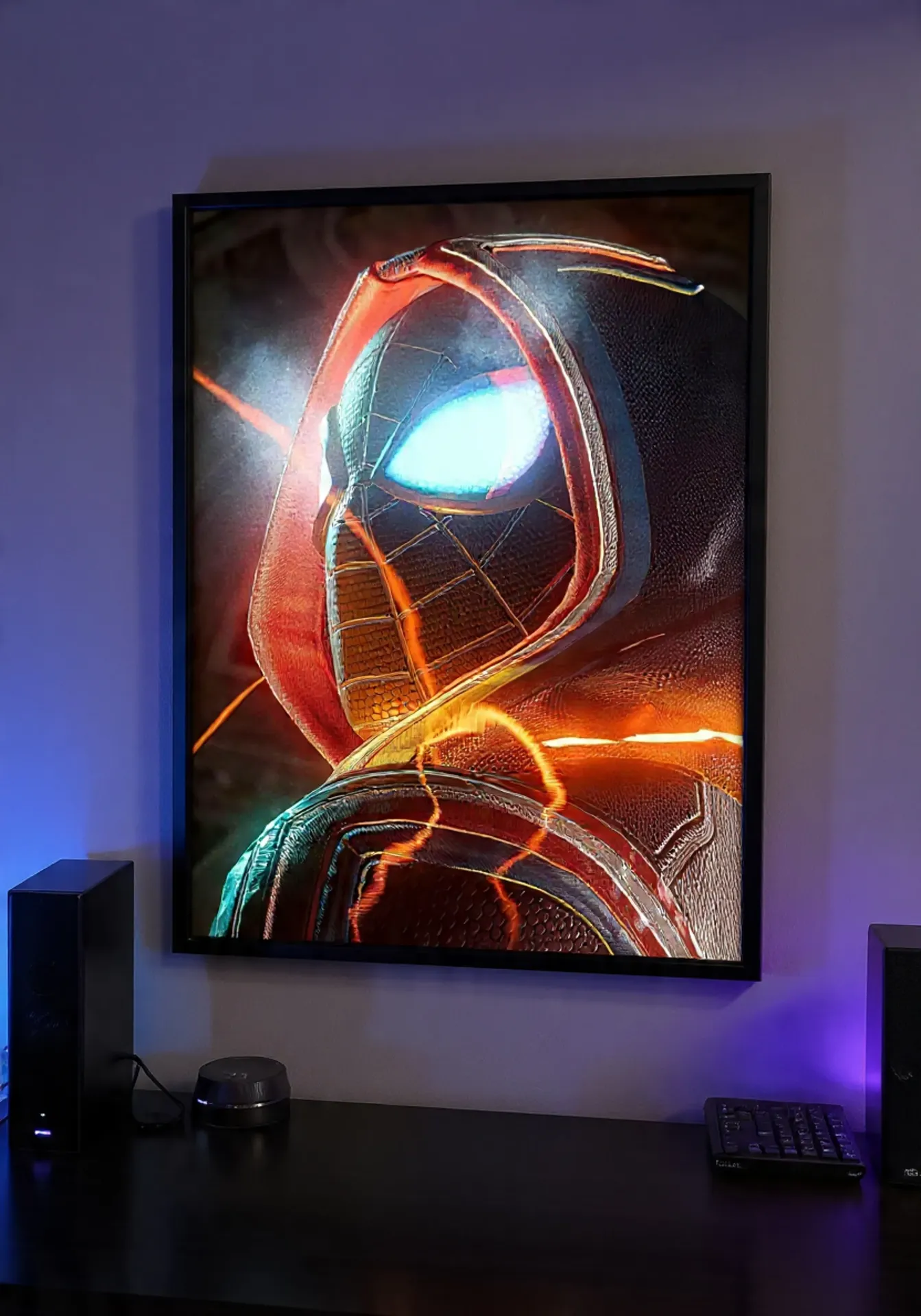 Electro-Charged Hooded Web-Slinger (A4 size)