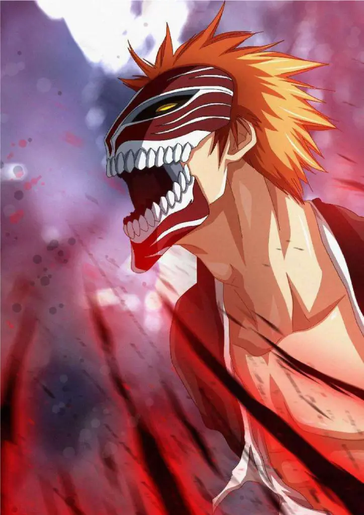 Ichigo Kurosaki, Bleach (Hollow Mask Form) A4 Size Metal Poster 
