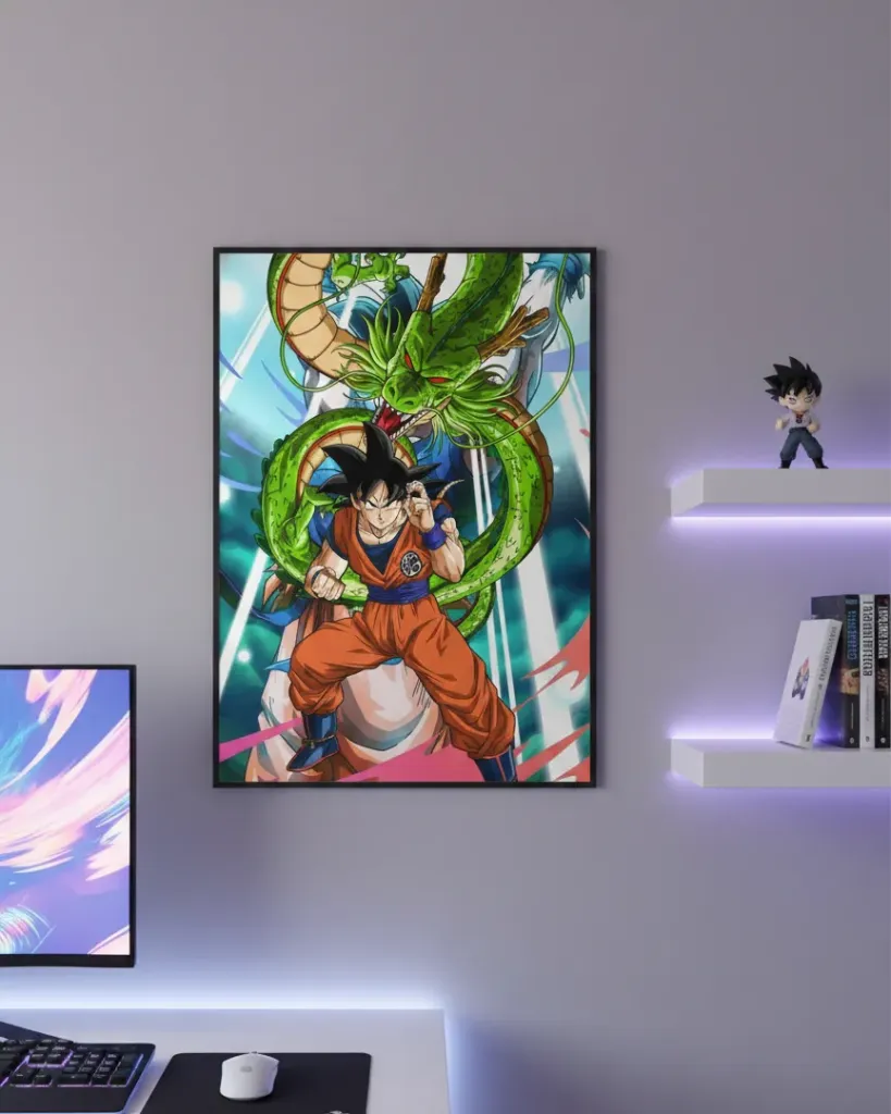 Goku and Shenron (A4 size)