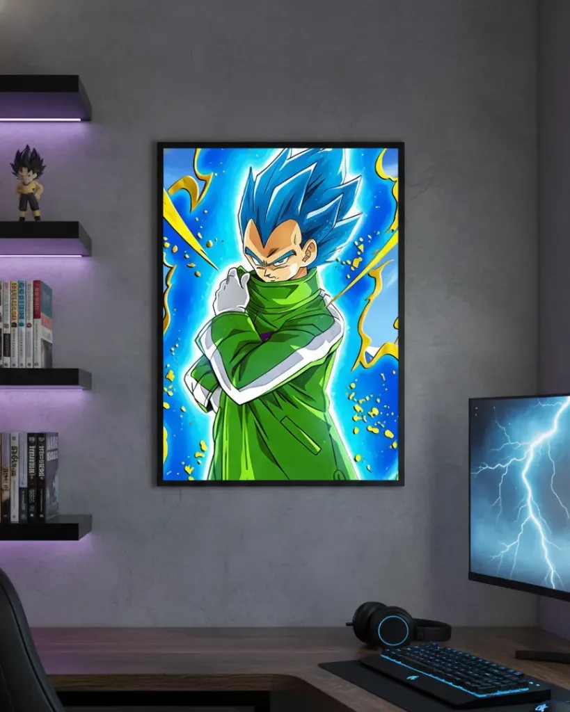 Vegeta Super Saiyan Blue Green Jacket