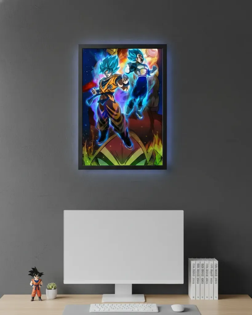 Goku and Vegeta Super Saiyan Blue (A4 size)