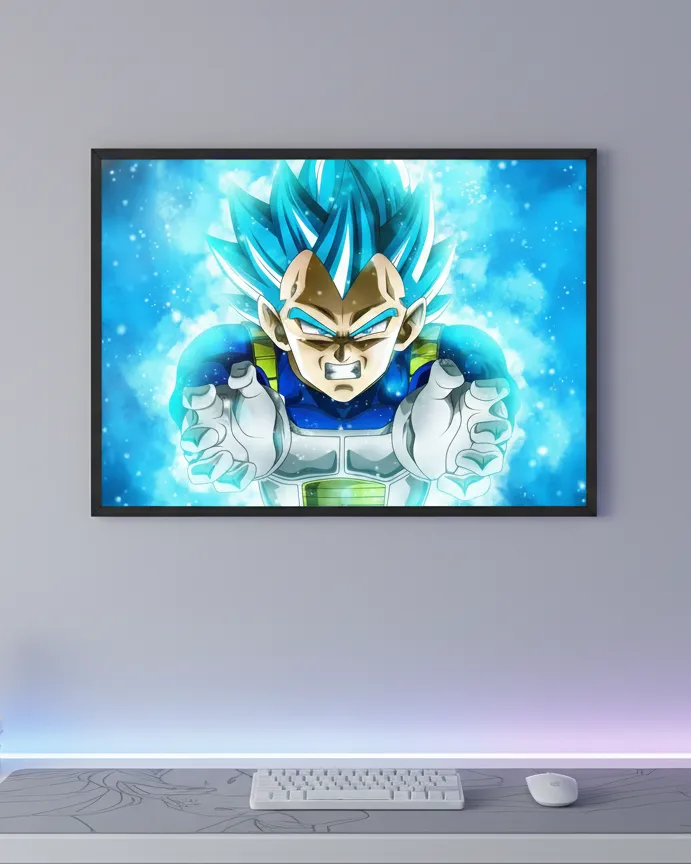 Vegeta Super Saiyan Blue Attack