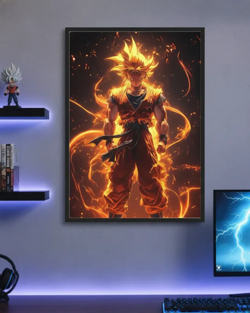 Goku Fiery Super Saiyan (A4 size)