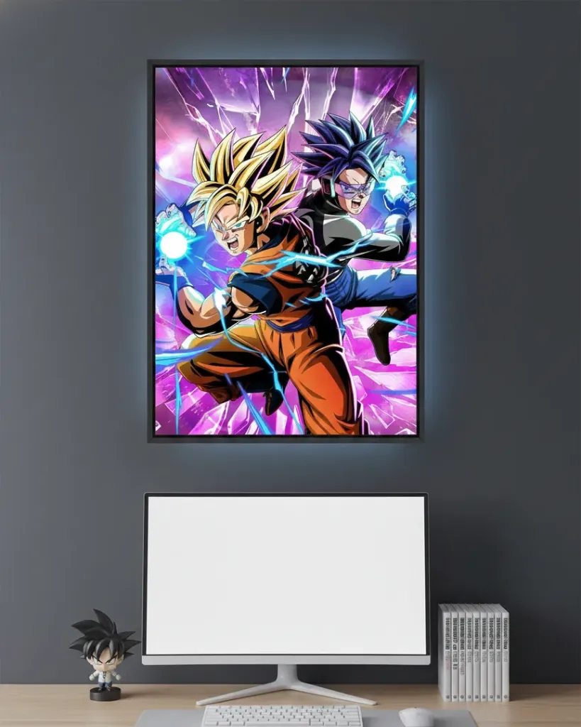 Goku and Trunks Power Up