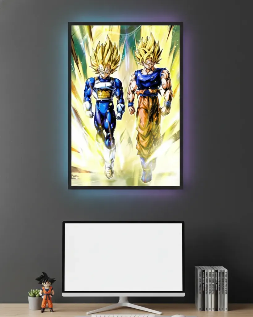 Goku and Vegeta Super Saiyan