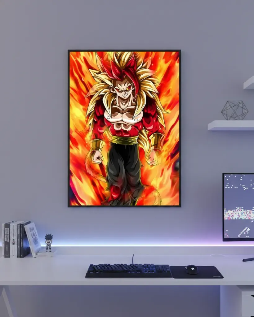 Goku Super Saiyan 4 Fiery Transformation (A4 size)
