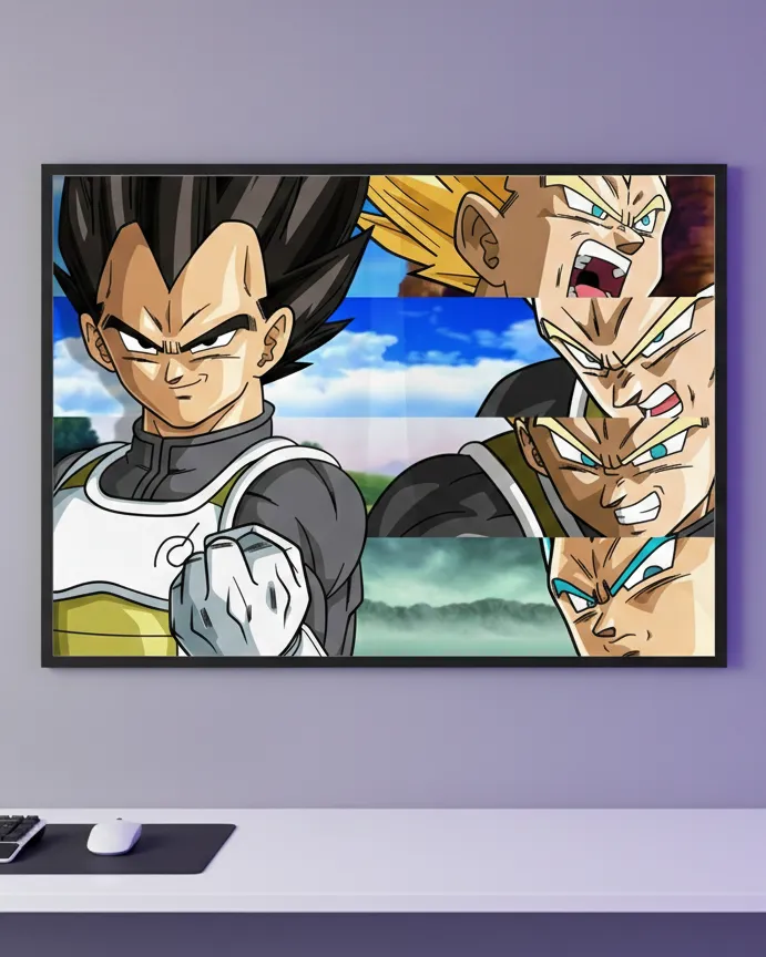 Vegeta's Forms Evolution (A4 size)