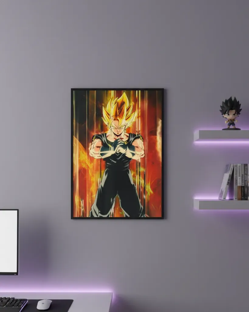 Super Saiyan Fusion Force Framed Art