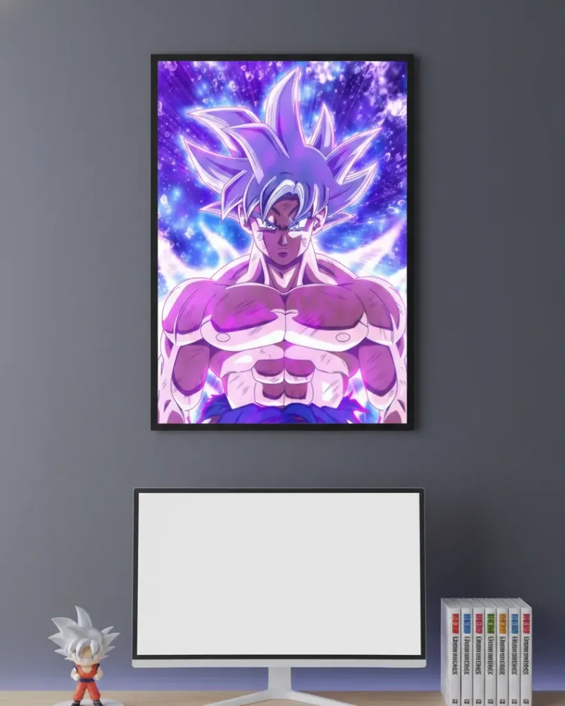 Goku: True Ultra Instinct Framed Art