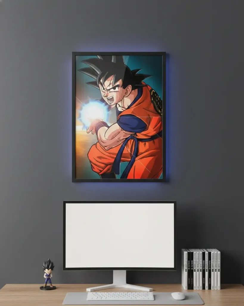 Spirit Bomb Ready: Iconic Goku Print (A4 size)