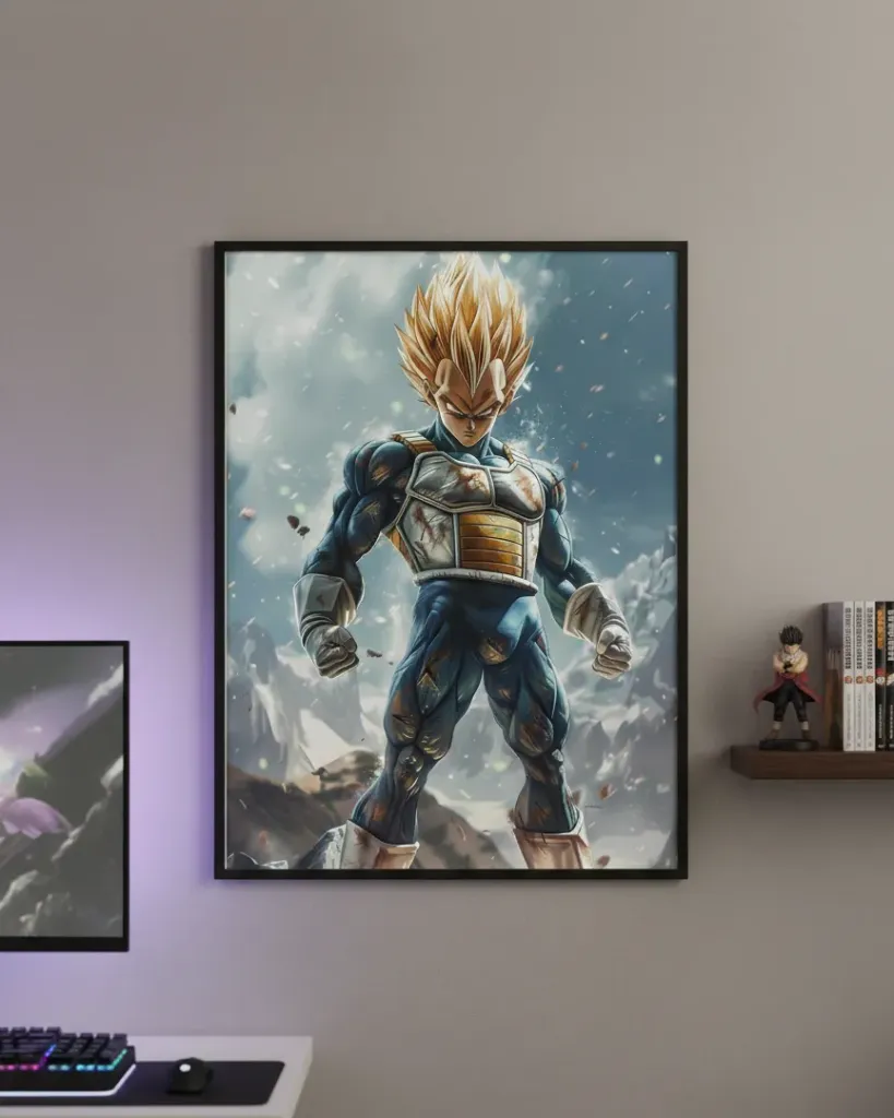 Vegeta: Prince of Saiyans Framed Art (A4 size)