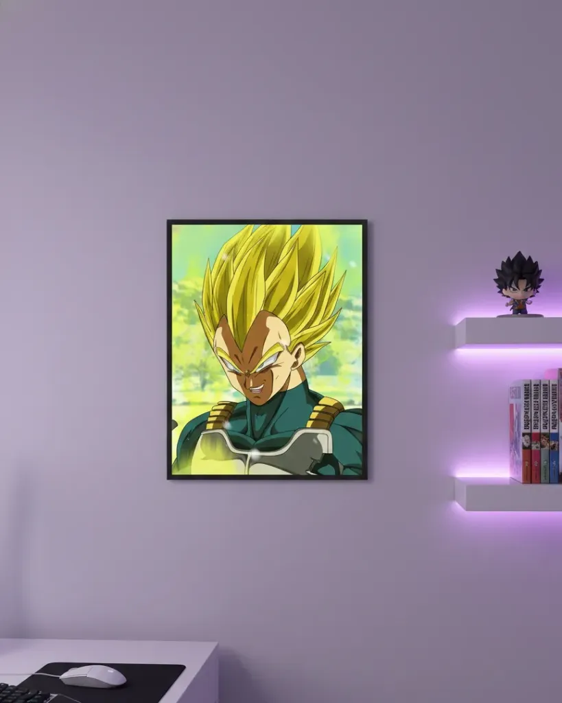 Super Saiyan Vegeta: Unyielding Power Print