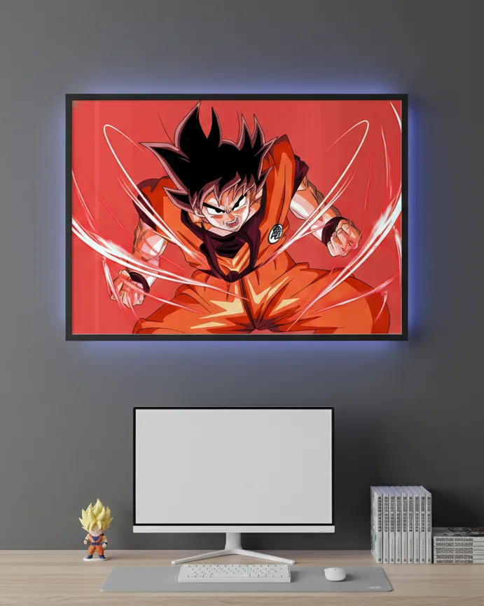 Goku: Unleashed Potential Framed Art (A4 size)