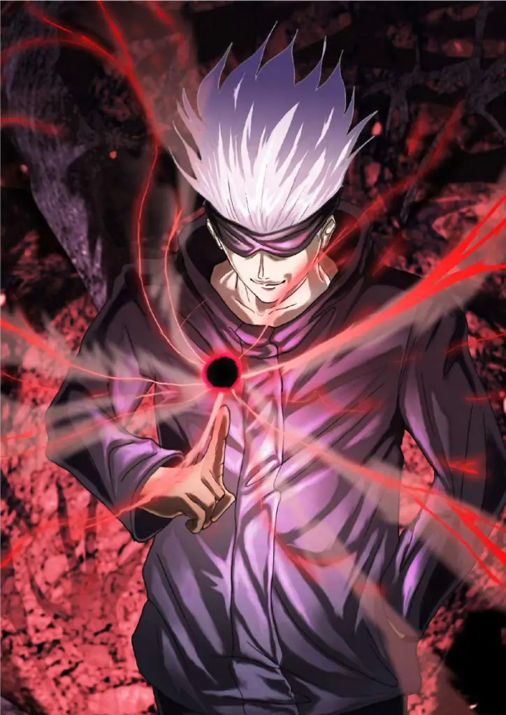 Gojo Satoru, Jujutsu Kaisen (Hollow Purple Technique) A4 Size Metal Poster 