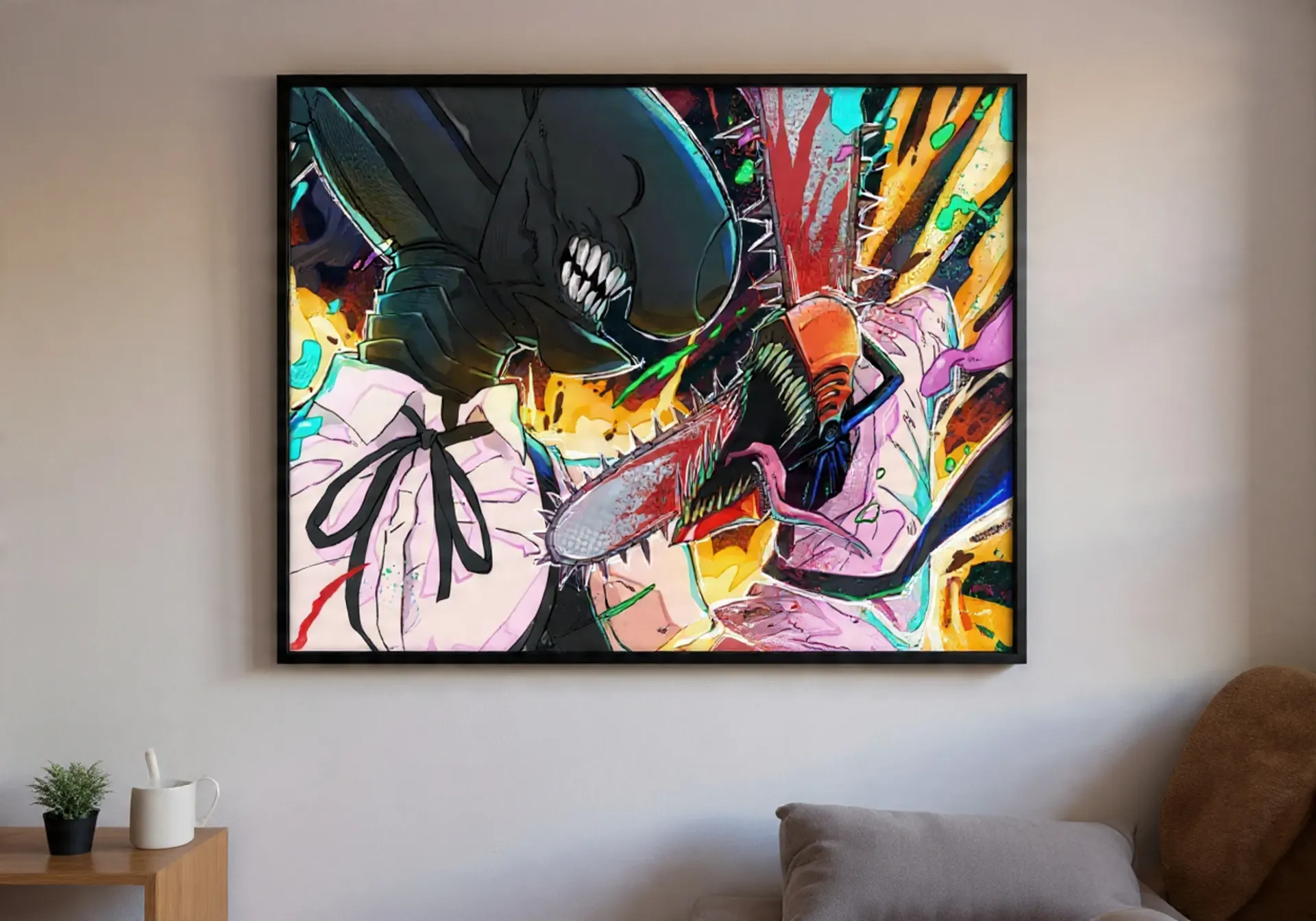 Colorful Chainsaw Showdown