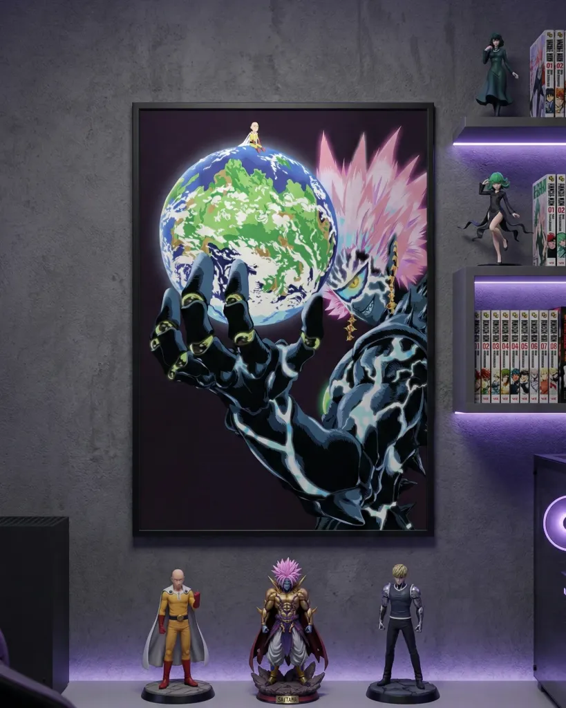 Cosmic Conqueror with Saitama (A4 size)