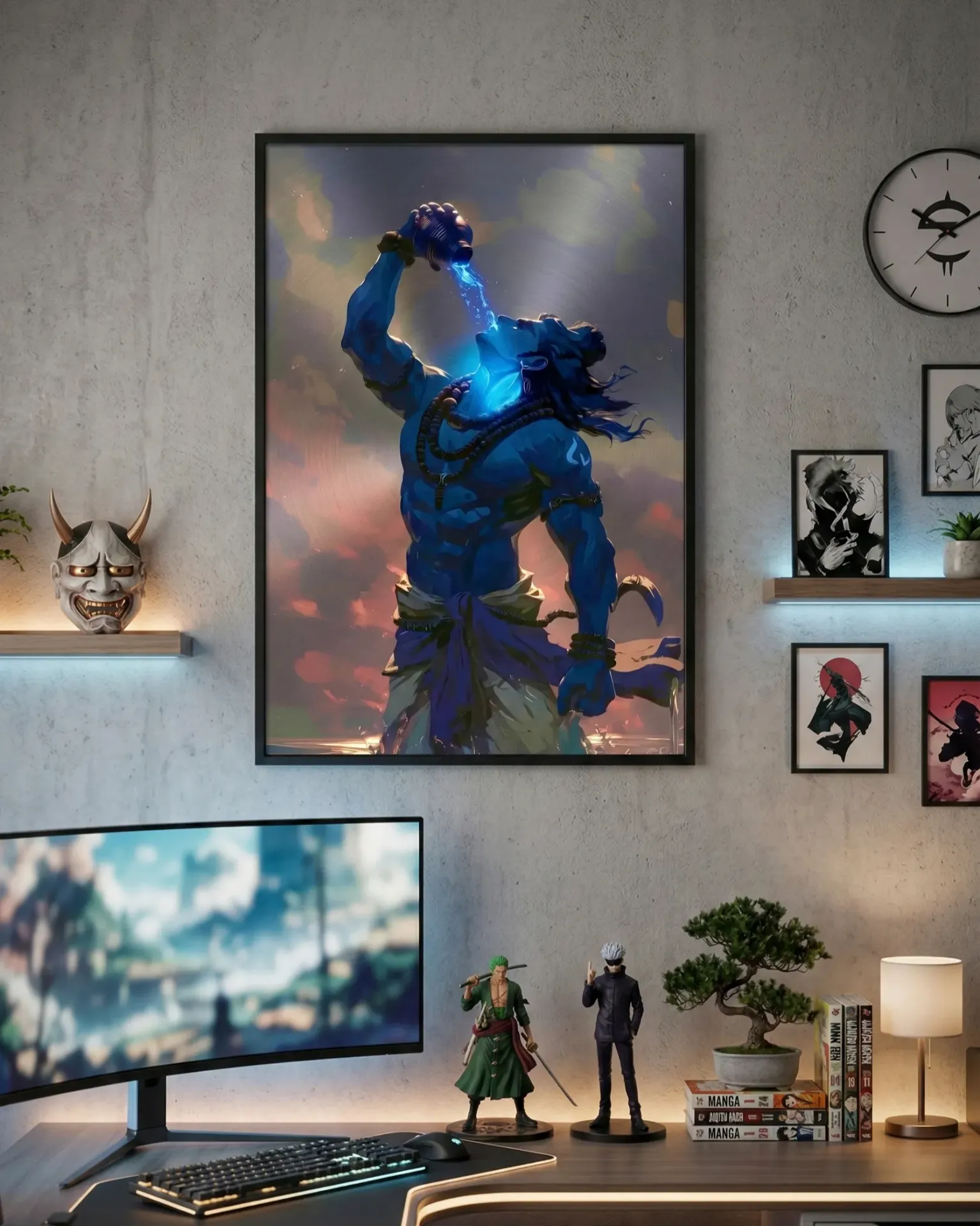 Devouring the Halahala Art Print (A4 size)